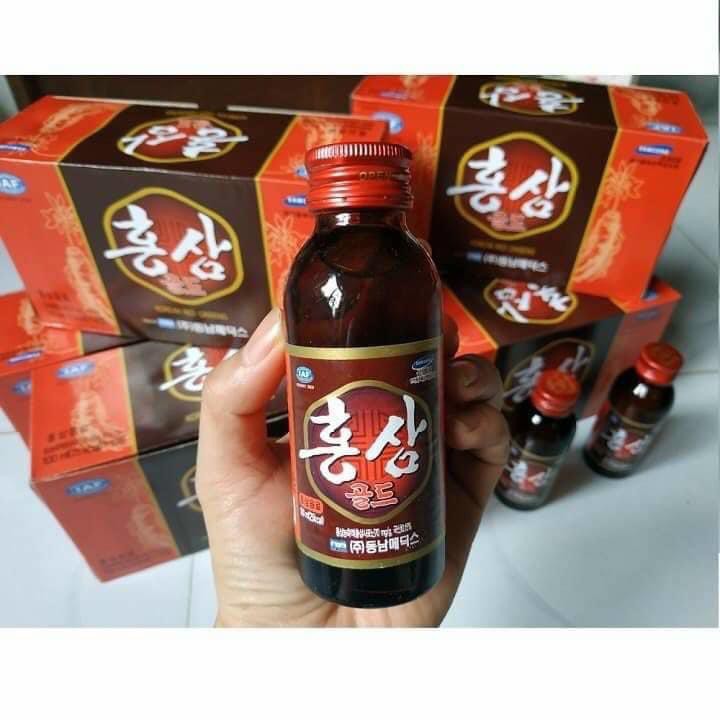 Nước Hồng Sâm Nguyên Chất Hàn Quốc (Hộp 10 chai -100ml) | BigBuy360 - bigbuy360.vn