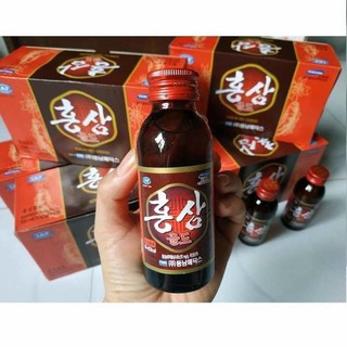 Nước Hồng Sâm Nguyên Chất Hàn Quốc (Hộp 10 chai -100ml)