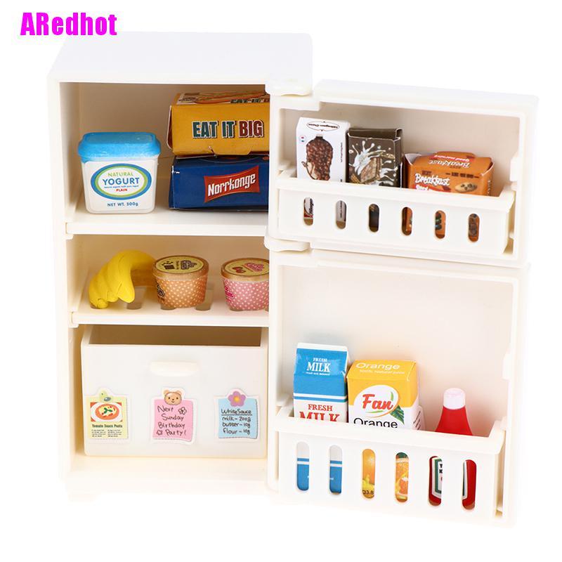 Bộ 16 Tủ Lạnh Mini Tỉ Lệ 1: 12 Trang Trí Nhà Búp Bê