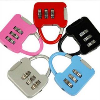 Khóa mini du lịch đa màu sắc.