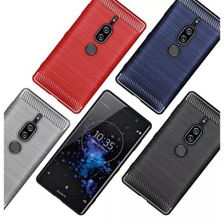 Ốp Điện Thoại Mềm Sợi Carbon Chống Sốc Cho Sony Xperia XZ2 Premium H8166 H8116 SOV38 SO-04K