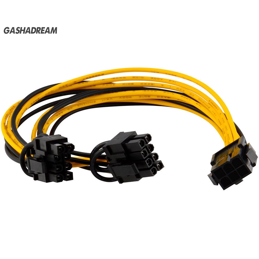 Dây cáp nguồn PCI-E 6-pin sang 2x 8-pin GPU | BigBuy360 - bigbuy360.vn