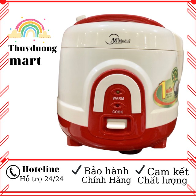 [Chính Hãng] Nồi Cơm Điện Mini Đa Năng NK Media MD-NC1576 1,5L (Hầm,Luộc,Hấp,Nấu Cháo) Công Suất 500W