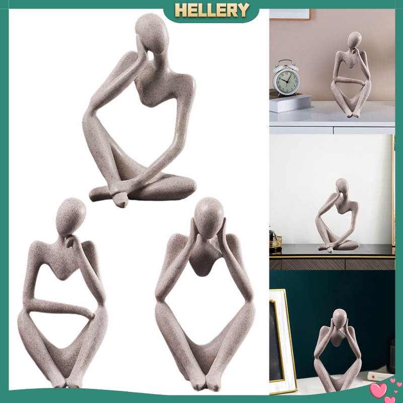 Tượng điêu khắc hình người suy nghĩ trang trí nội thất