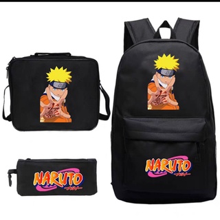 Balo 3 món thời trang đi học - naruto tóc vàng