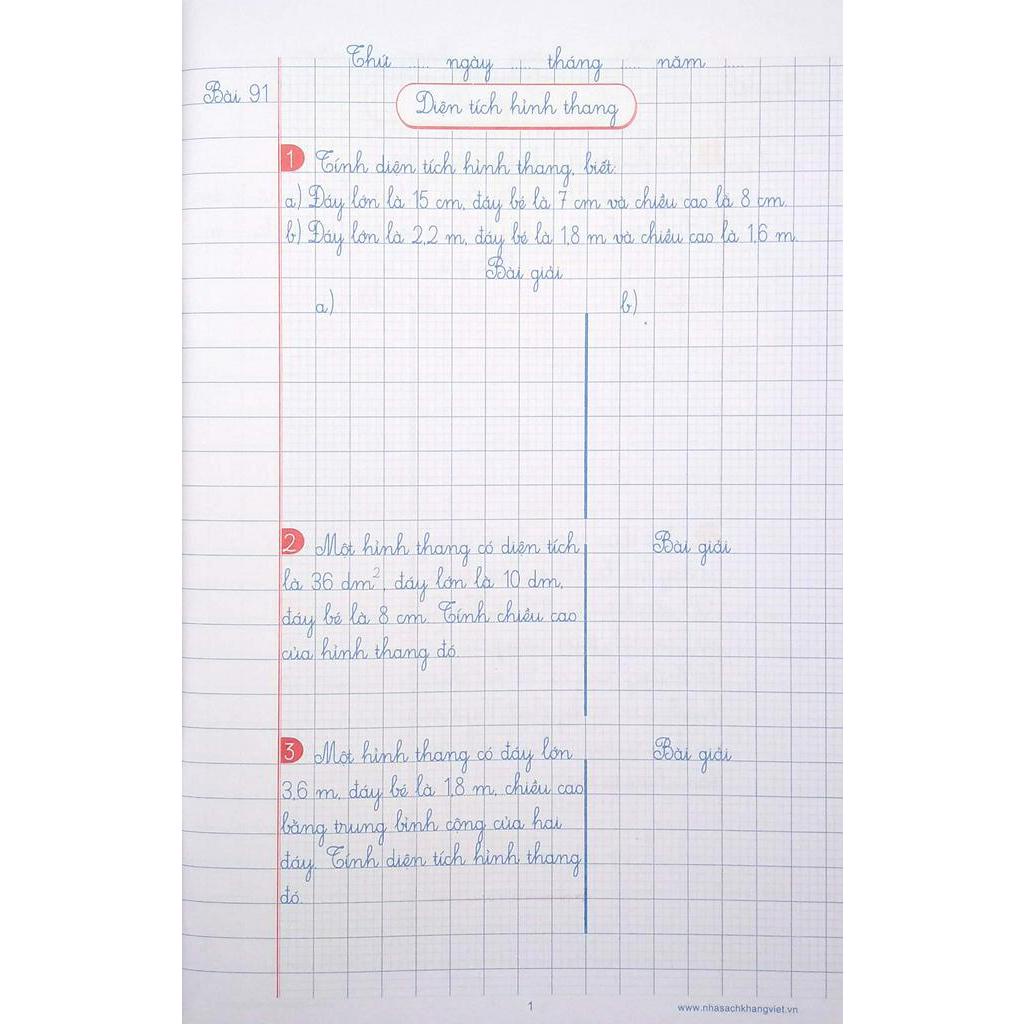 Sách Vở Ô Li Bài Tập Toán 5 - Quyển 2