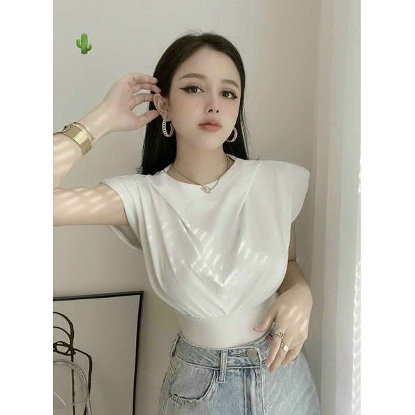 Áo thun bo eo chất co giãn phom xinh