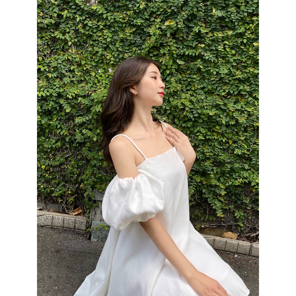 Đầm 2 dây trễ vai mùa hè Bianca Miều Est.2013