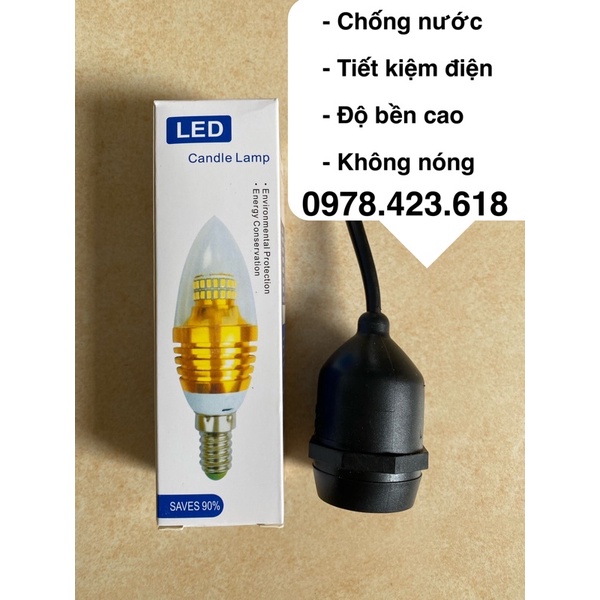 Bóng đèn led quả nhót 5w đui E27 chuyên dụng cho đèn lồng Hội An
