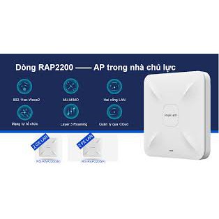 Bộ phát Wifi ốp trần hoặc gắn tường RUIJIE REYEE RG-RAP2200(E) chính hãng  2,915,000đ