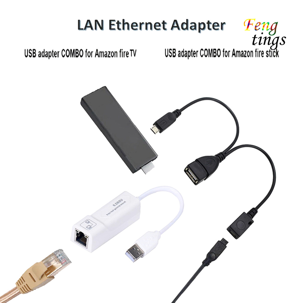 Bộ Chuyển Đổi Kết Nối Mạng Lan Ethernet Usb Cho Fire Tv 3 / Stick Gen 2 K1