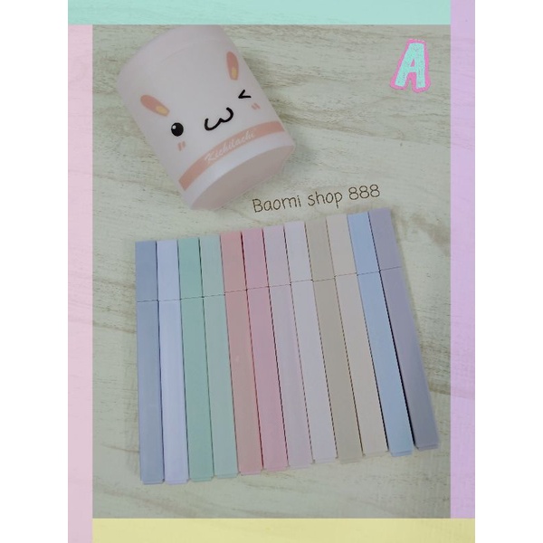 🍭 set 12 viết highlight  màu pastel  kẹo ngọt 🍭