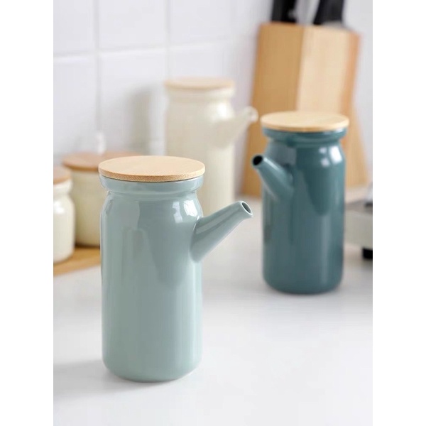 Kệ để gia vị, hủ gia vị và chai đựng dầu kèm kệ để gia vị cao cấp (set 6) - cutam.homedecor