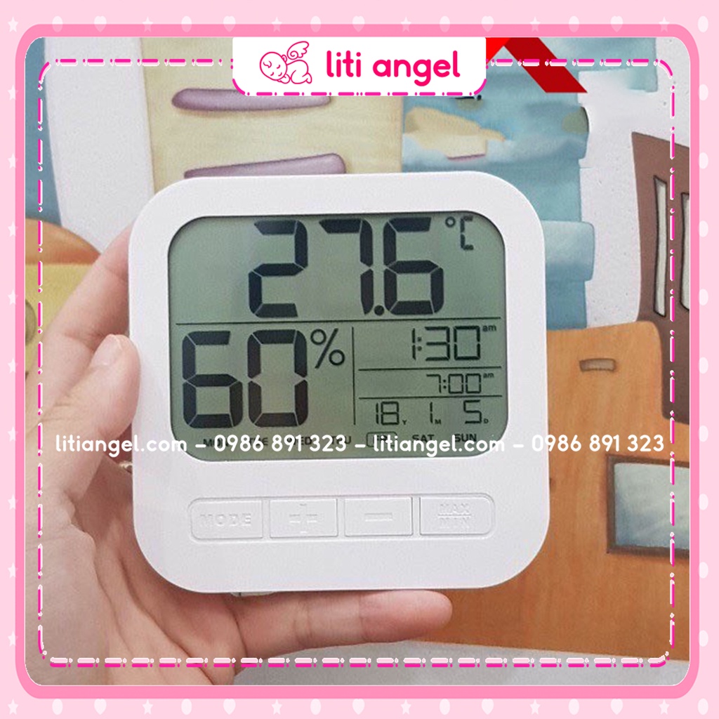 Nhiệt ẩm kế điện tử đo nhiệt độ phòng ngủ cho bé