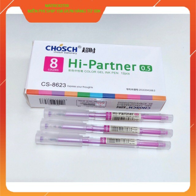 [HCM] Bút Gel CS8623 Có 8 Màu