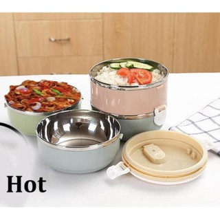 HỘP ĐỰNG CƠM LÚA MẠCH 2 TẦNG GIỮ NHIỆT I LÚA MẠCH 2 TẦNG