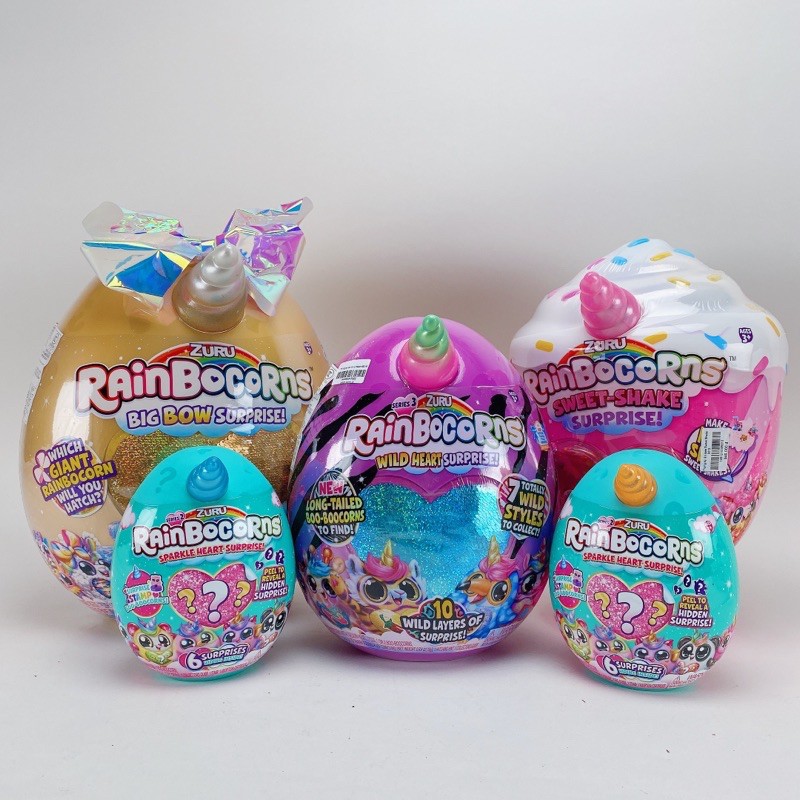 🔥𝐍𝐎𝐖 𝐒𝐇𝐈𝐏🔥 Đồ Chơi Trứng Kì Lân RainBocorns Chính Hãng Siêu Hot - Giant Eggs With Unicorn Horns (Bên trong là gấu bông)