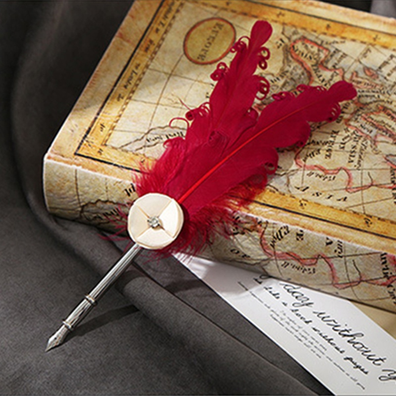 Bộ Bút Nhúng Tinh Tế Kèm 5 Ngòi Thay Thế Dành Cho Học Sinh / Người Lớn