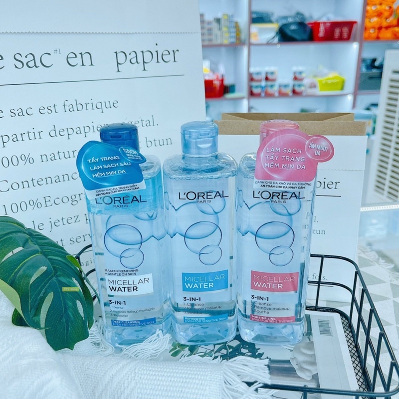 Nước Tẩy Trang LOREAL - L'OREAL Paris 3-in-1 Micellar Water 400ml
