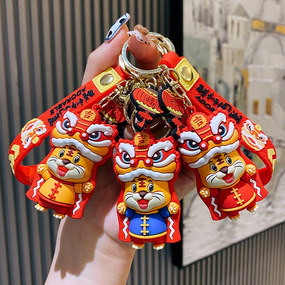Móc Khóa Hình Hổ Hoạt Hình Sáng Tạo Dễ Thương