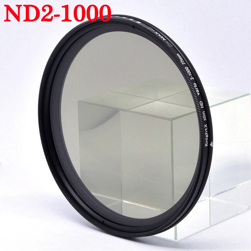 Kính lọc ND2-1000 49mm - 77mm cho máy ảnh 1300d-105 24O ND1000