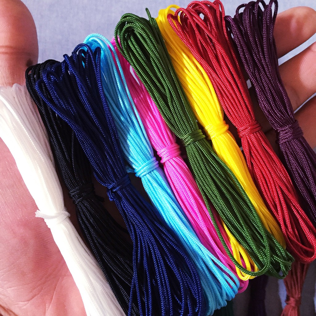 [ DÂY XỊN ] dây dù 1mm đan vòng tay - cuộn 5 mét