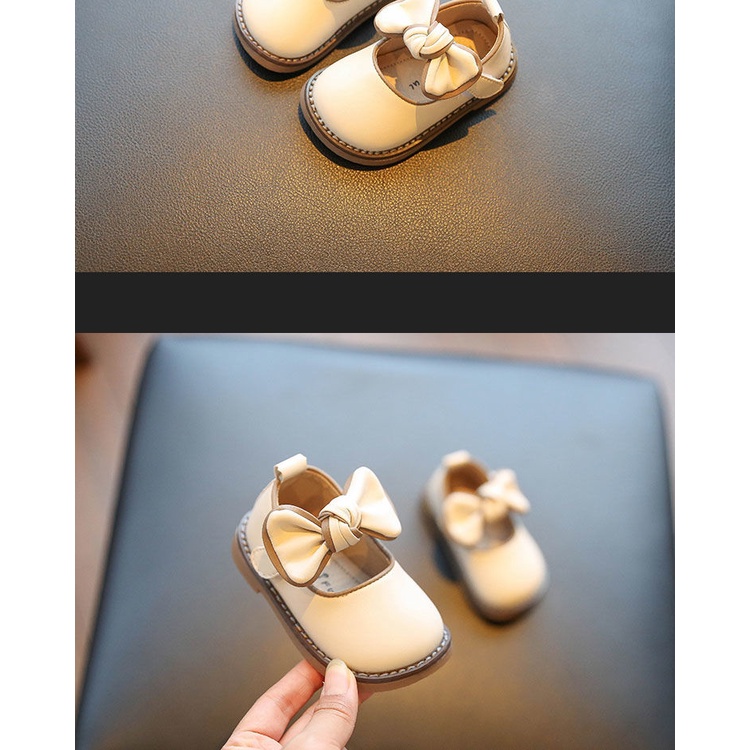 Baby shoes soft bottom Princess baby shoes Children's leather shoes Spring and Autumn new single shoes 0-1 year old 2 baby toddler shoes