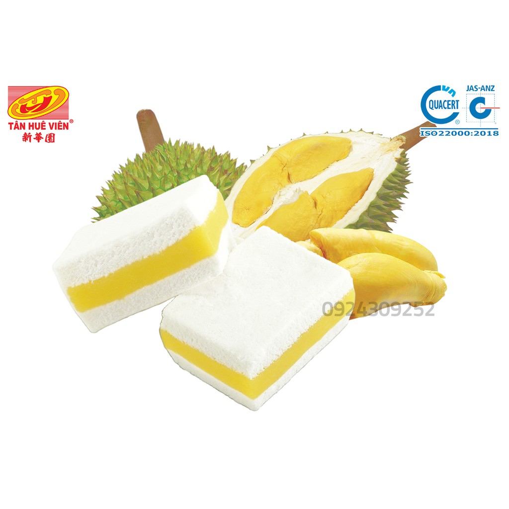 Bánh in nhân đậu sầu riêng Tân Huê Viên (400g 10 cái)