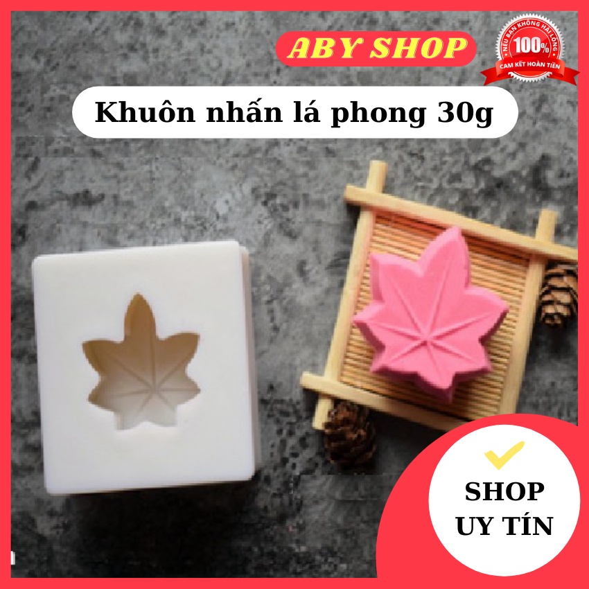 Khuôn nhấn lá phong 30gr ⚡ HÀNG CAO CẤP ⚡ khuôn nhấn bánh quy, trung thu, bánh phục linh chuyên dụng