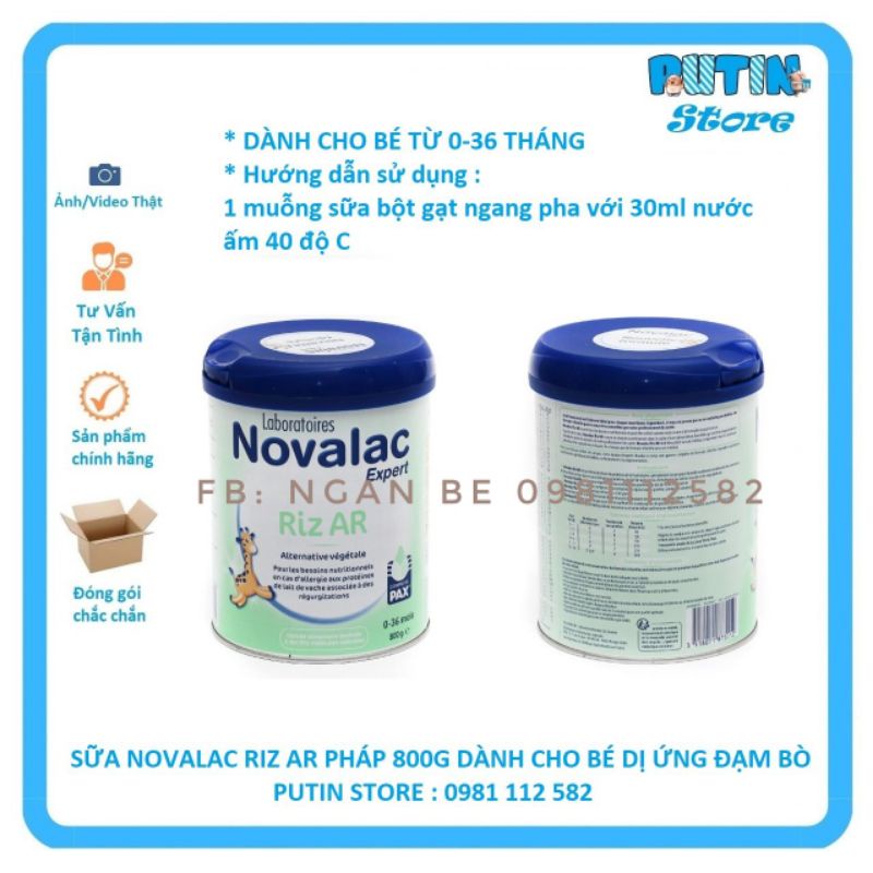 ✈️✈️ Sữa gạo Novalac Riz Ar 800g