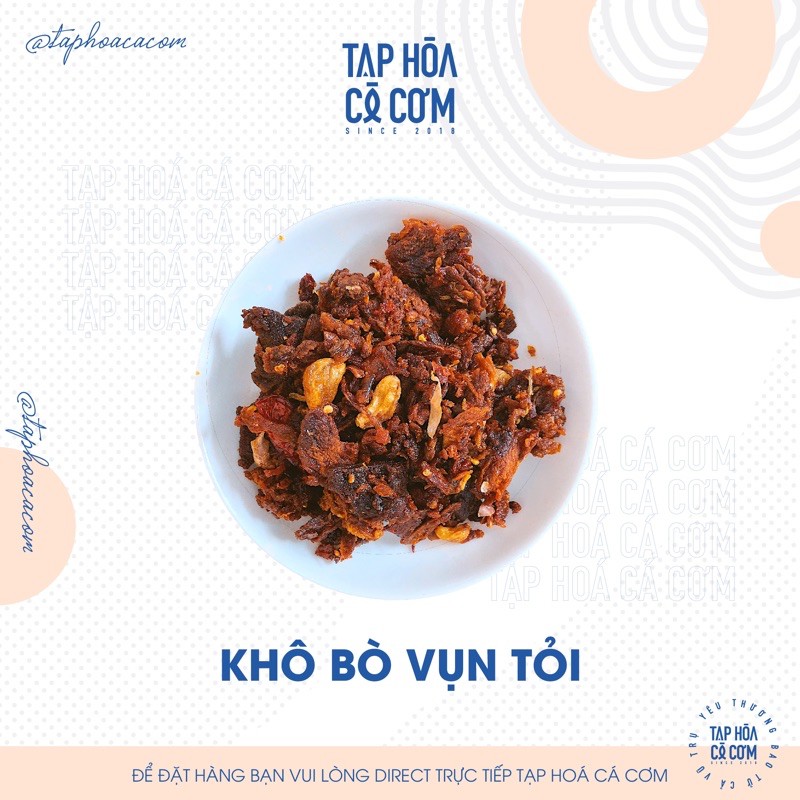 KHÔ BÒ VỤN TỎI - Ăn vặt Tạp Hoá Cá Cơm