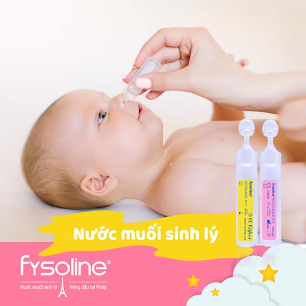 Nước Muối Sinh Lý Pháp Fysoline Gifrer giảm tắc nghẽn mũi, loại bỏ chất nhầy - Her baby