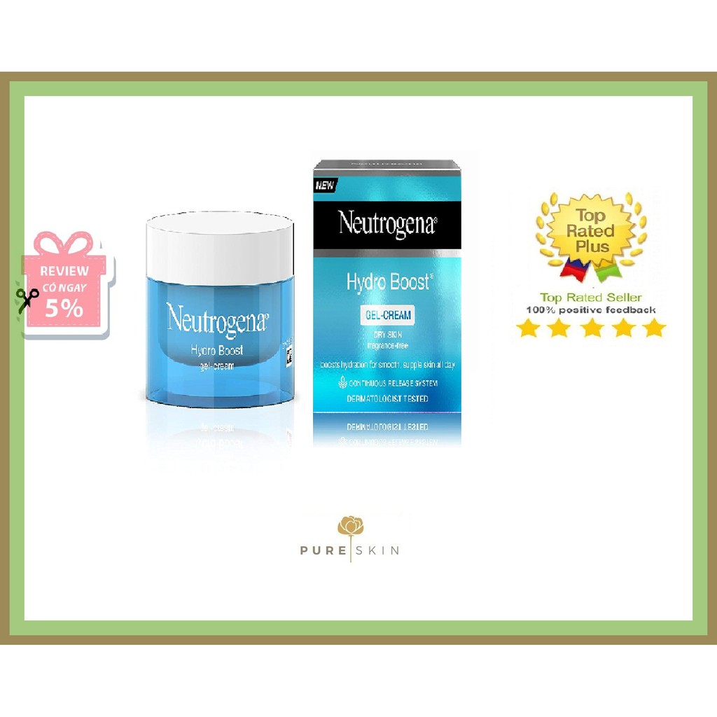 Kem Dưỡng Ẩm, Cấp Nước Dạng Gel 50ml Neutrogena Hydro Boost Water Gel & Gel Cream