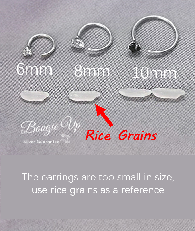 bông tai bạc S925 Silver Earrings 1 Pair CZ Hook Small Diamond Zircon Daily Earring Hoop Helix Piercing Minimalist Hypoallergenic No Backing Huggies Earring