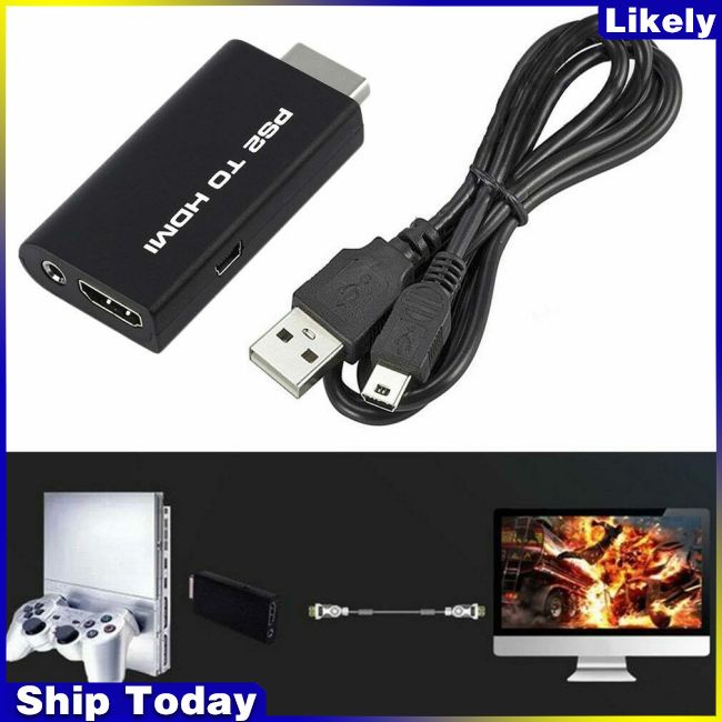 Bộ Chuyển Đổi Dây Cáp HD Chuyển Đổi Từ Sony 2 PS2 Sang HDMI