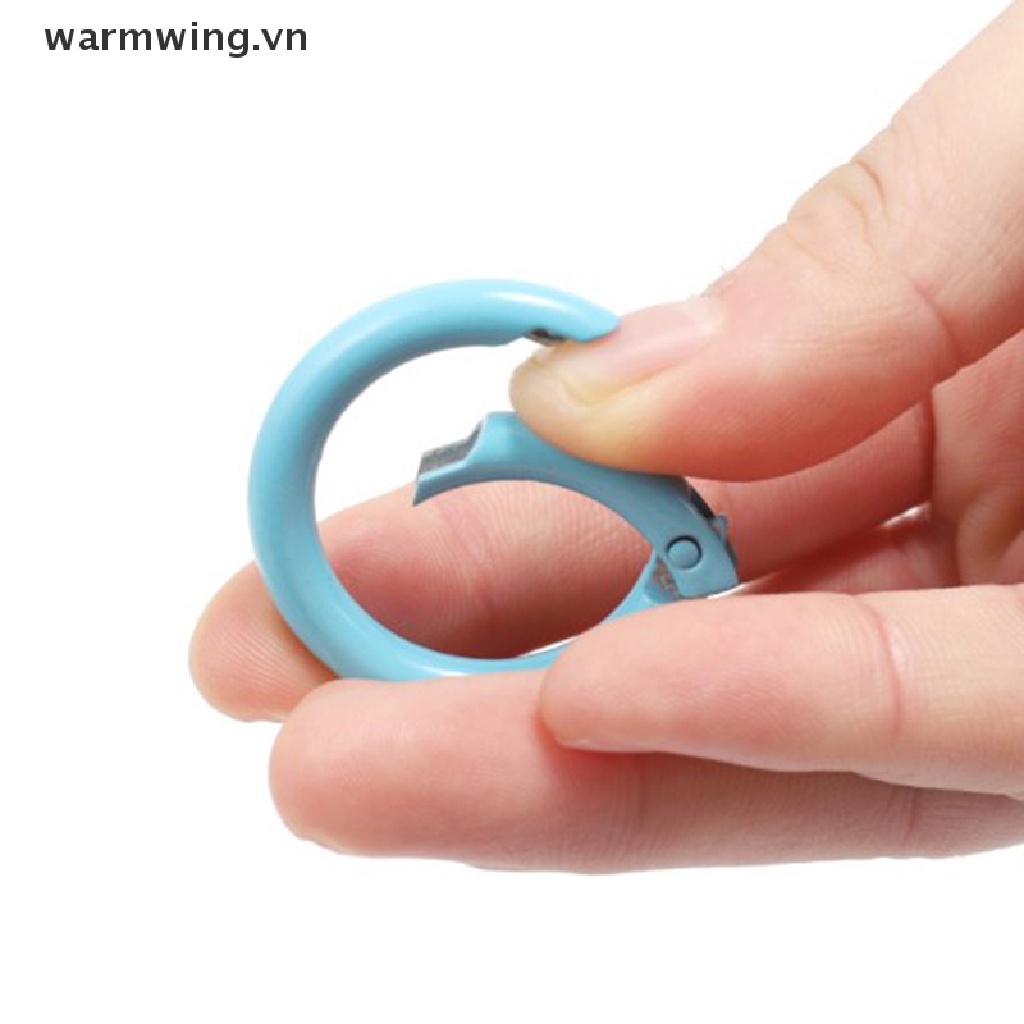 Set 10 Móc Khóa Carabiner Tròn Bằng Kim Loại