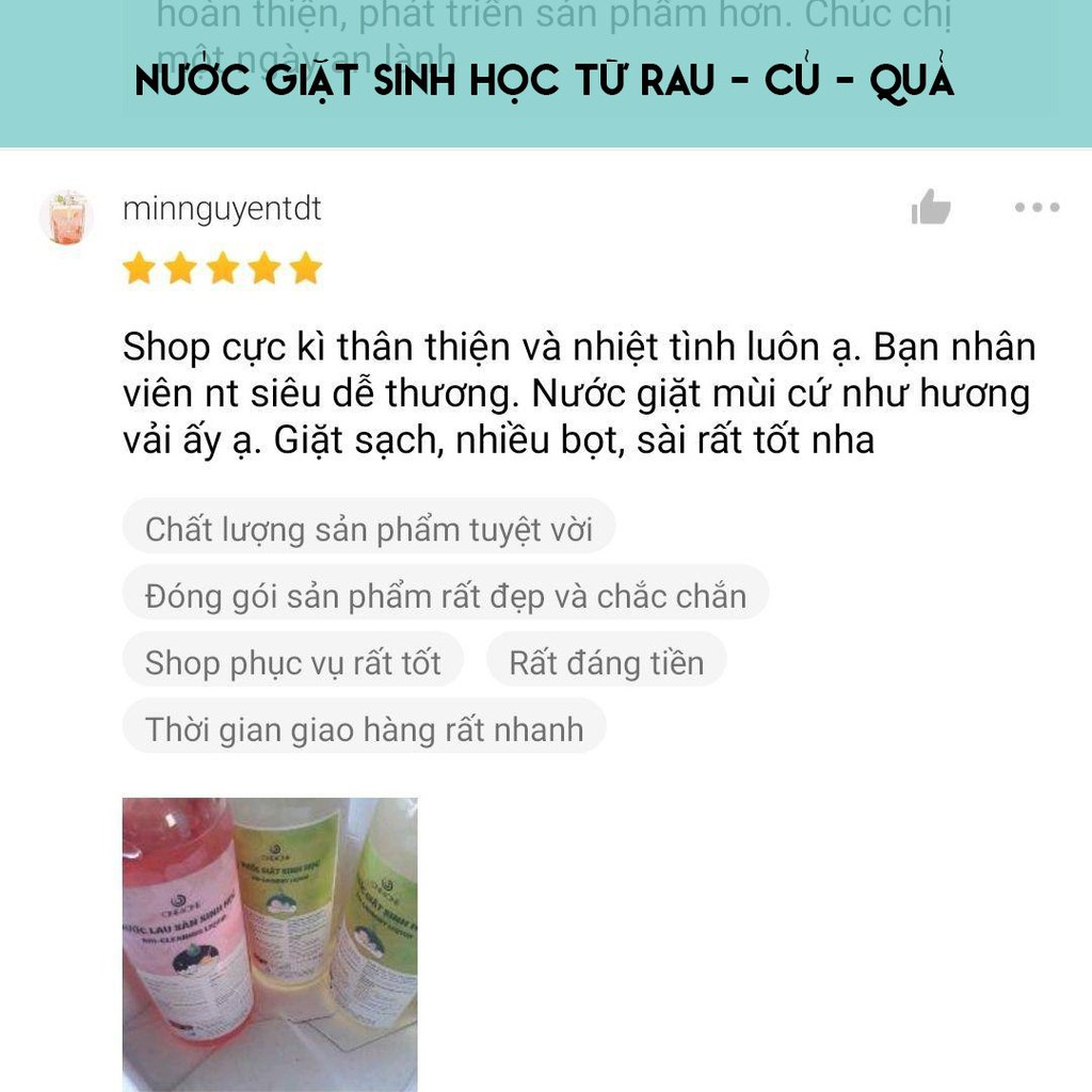 Nước giặt sinh học (CÓ ƯU ĐÃI), nước giặt hữu cơ, Quê Một Cục, 1 Lít