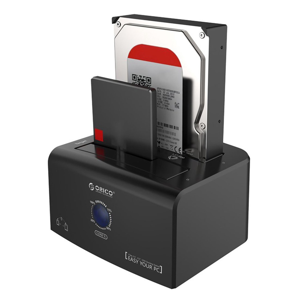 [New promo]Double Disk Position Offline Copy Hard Disk Base Hard Drive Docking Station | BigBuy360 - bigbuy360.vn