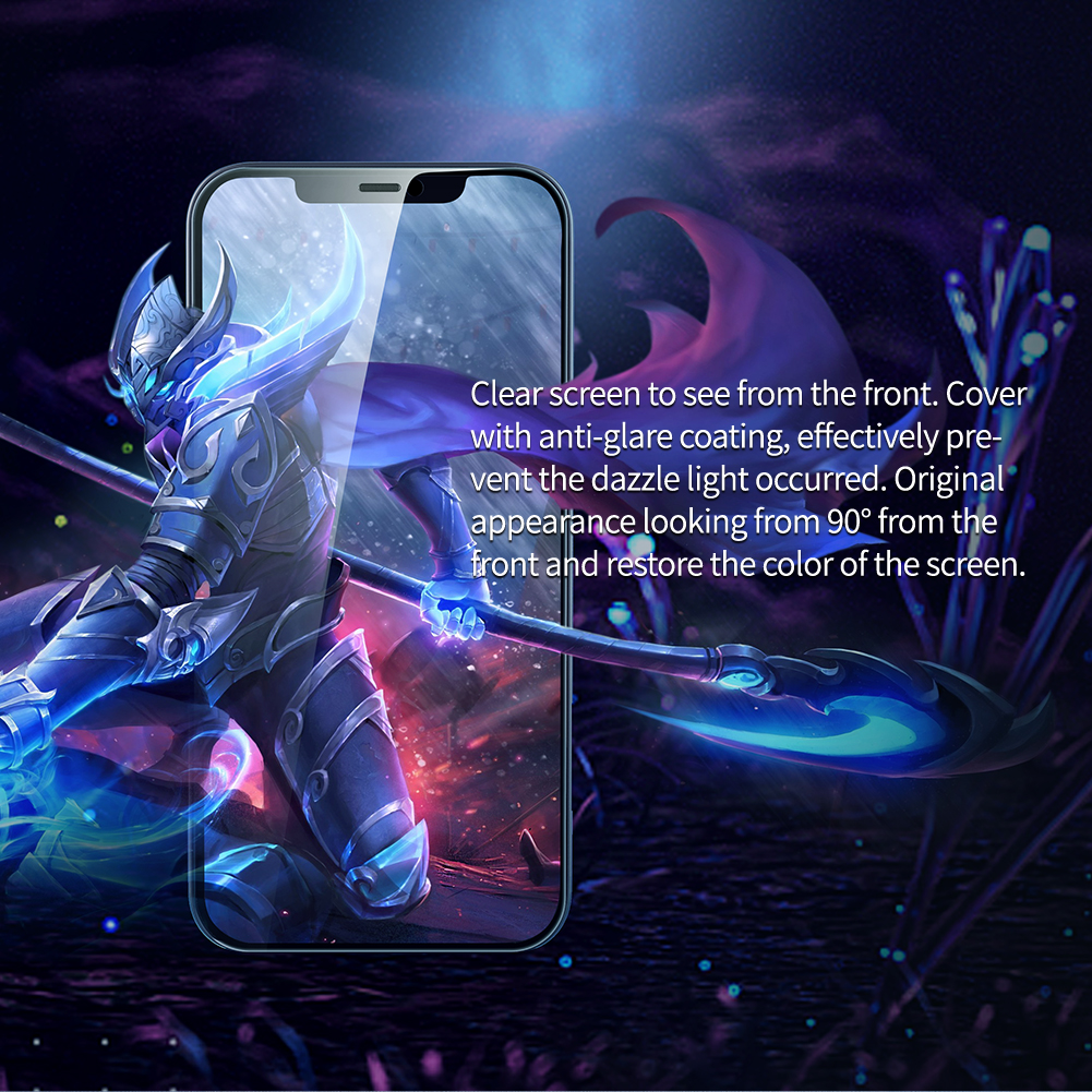 Miếng Dán Cường Lực Nillkin 0.3mm Chống Nhìn Trộm Toàn Màn Hình Cho iPhone 12 Pro Max