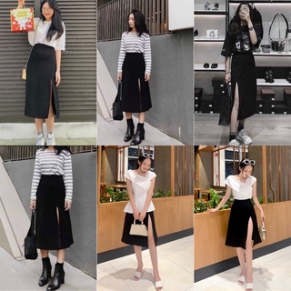 CHÂN VÁY SUÔNG CHỮ A CHÂN VÁY XẺ TÀ ( kèm ảnh thật )