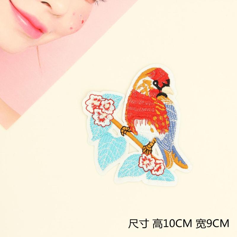 Miếng Dán Thêu Hình Chim Trang Trí Quần Áo/Mũ/Giày/Túi Xách Bằng Vải Thêu Họa Tiết Chim
