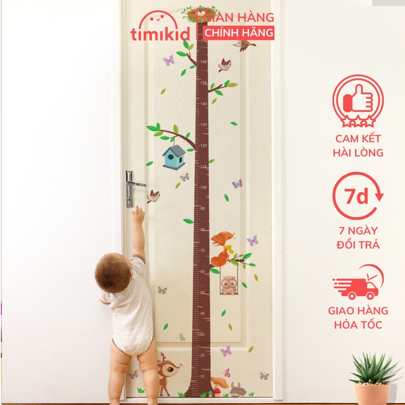 Decal Dán Tường Đo Chiều Cao Hogokids Cho Bé Nhiều Hoạ Tiết Cho Bé Màu Sắc Sinh Động