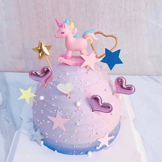 Ngựa pony trang trí bánh