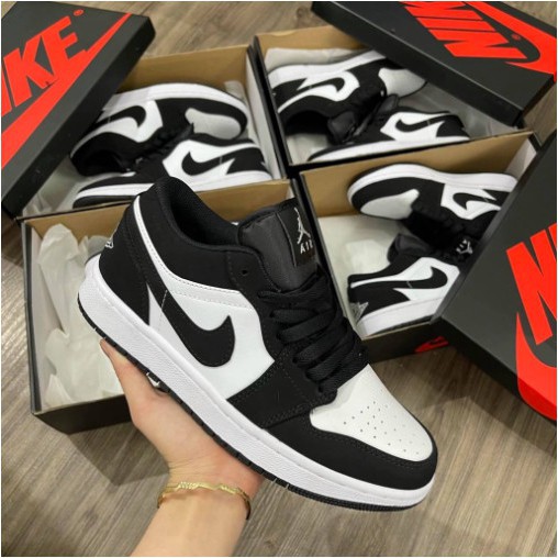 Giày Jordan JD1 Panda Nam Nữ, Giày Jordan Cổ Thấp Đen Trắng Full Box. Giày Sneaker Bản Đẹp Da Lộn | BigBuy360 - bigbuy360.vn