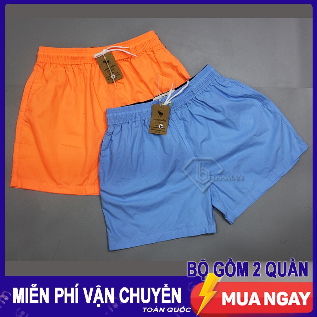 COMBO 2 Quần Đùi Boxer Nam có túi- Quần Ngủ Nam Cao Cấp - Hàng VNXK Loại 1