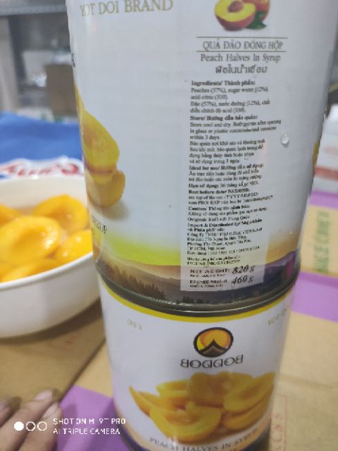 Đào Ngâm THái lan lon 825g7 miếng giòn điều cực ngon | BigBuy360 - bigbuy360.vn