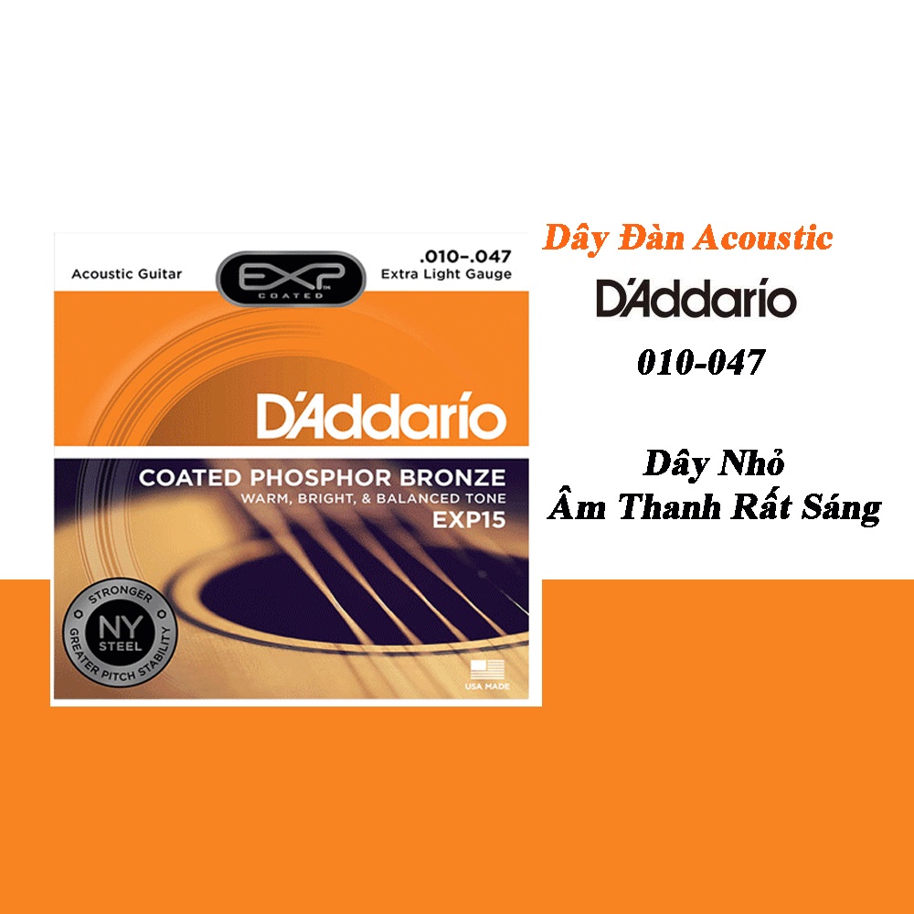 Dây Đàn Guitar Acoustic Addario EJ26 ,EJ15,EJ16 I Addario EXP15,EXP16,EXP26 I Addario EZ890,EZ920 ,EZ930