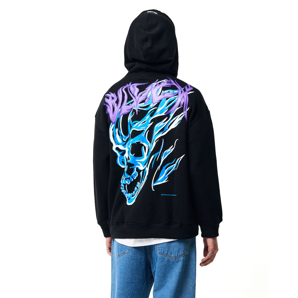 Áo khoác Hoodie Flame Skull