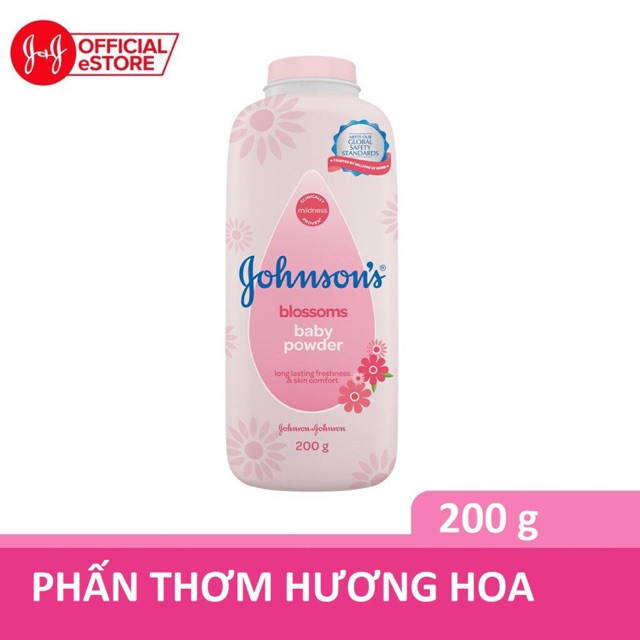 Phấn thơm Johnson's Baby hương hoa blossoms 200g