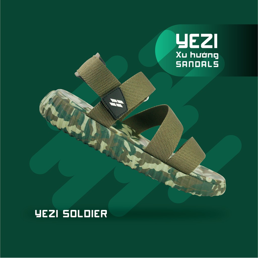 [SAADO Vietnam] YZ01 - Sandal Nam Nữ Yezi Soldier